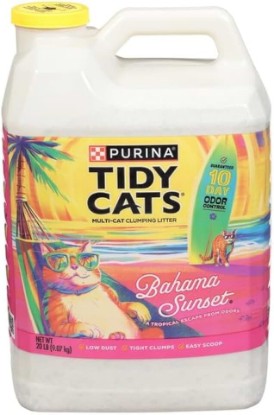 Picture of Tidy Cat Multi-Cat Clumping Litter Bahama Sunset, 320 Ounce