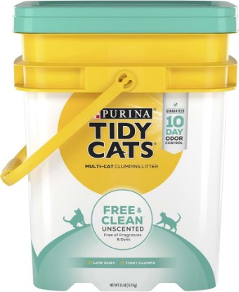 Picture of Tidy Cats Free & Clean Unscented Cat Clumping Litter, 35lb
