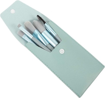 Picture of Beaupretty Mini Makeup Brush Wooden Handle Travel Blush Eye Shadow Brush Kit for Women Foundation Makeup Supplies Portable Face Beauty Tools Valentine Day