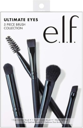 Picture of e.l.f. Ultimate Eyes 5 Piece Brush Collection, Makeup Brushes For Eyeliner, Eyeshadow, Brows & more, Vegan & Cruelty-Free