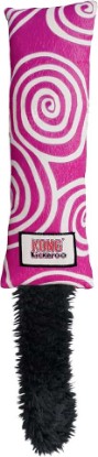 Picture of KONG Kickeroo Swirl Cat Toy – Plush with Crinkle Sound, Soft Catnip Toy for Indoor Cats – Assorted Colors