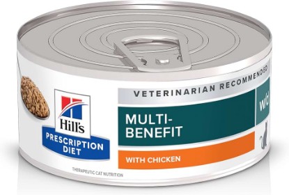 Picture of HILL'S PRESCRIPTION DIET w/d Multi-Benefit Wet Cat Food | #1 Veterinarian Recommended, Digestive/Weight/Glucose/Urinary Management, Chicken Recipe, 5.5 oz. Cans, 24-Pack