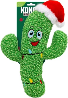 Picture of KONG Christmas Holiday Cat Toy – Assorted Toy for Batting, Pouncing & Interactive Play (Kickeroo Cactus)