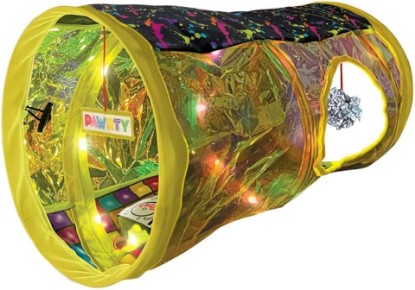 Picture of KONG PlaySpaces Rave Cave Cat Hideaway with Music/Lights, Collapsible House