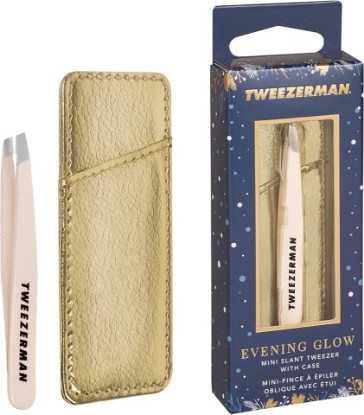 Picture of Tweezerman Evening Glow Mini Slant Tweezer with Case
