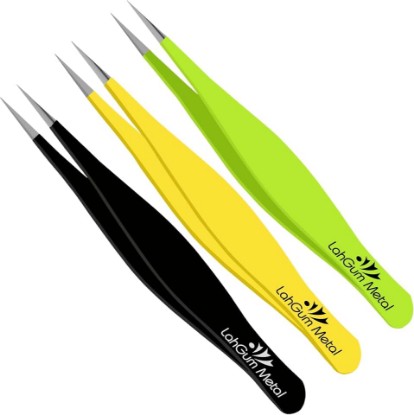 Picture of High Precision Sharp Pointed Tweezers for Women Facial Hair Chin Remover, Pointy Needle Nose Tweezers Ingrown Hairs Extra Thin & Ultra Fine Tip Point Tweezer Splinter Removal Tool Kit