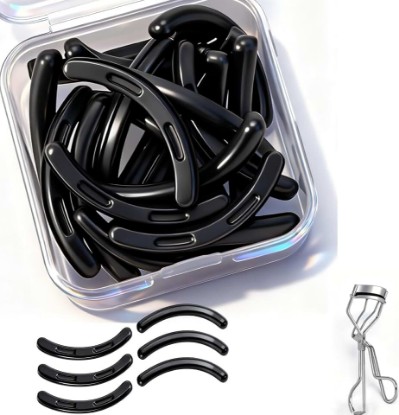 Picture of 30Pack Suitable for Tweezerman Eyelash Curler Refills,Premium Silicone | Soft Rubber,Professional Eyelash Curler Refills Compatible with Tweezerman Lash Curlers.