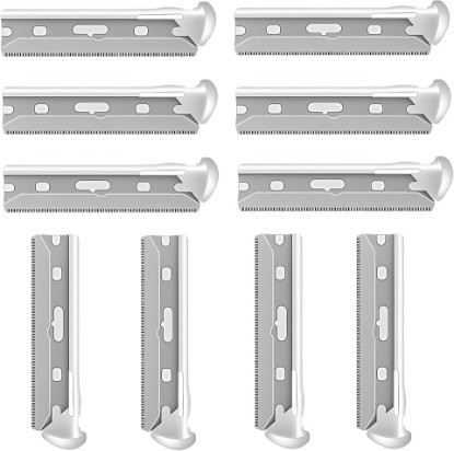 Picture of Compatible with Tweezerman Facial Razor Refills | 10Pcs Fit for Tweezerman Razor Blade Refills,Achieve Smooth, Radiant Skin by Exfoliating and Removing Peach Fuzz