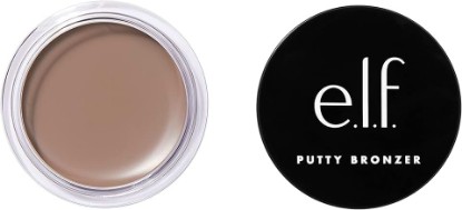 Picture of e.l.f. Putty Bronzer, Creamy & Highly Pigmented Formula, Creates a Long-Lasting Bronzed Glow, Infused with Argan Oil & Vitamin E, Feelin’ Shady, 0.35 Oz (10g) [Amazon-developed Certification] Compact by Design