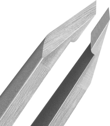 Picture of Tweezers for Women Facial Hair, Precision Slant Eyebrow Tweezers, Sharp Plucker for Remove Hair and Blackhead, With Travel Case (Silver)
