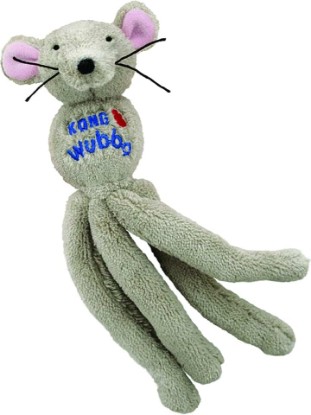Picture of KONG Cat Wubba Mouse - Soft Plush Catnip Toy, Crinkles and Rattles (Assorted Colors)