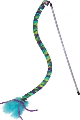 Picture of KONG Cat Teaser Wand Toy - Encourages Pouncing & Batting (Curlz)