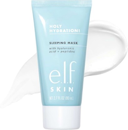 Picture of e.l.f. SKIN Holy Hydration! Sleeping Mask, Moisturizing & Plumping Dual-Use Sleep Or Rinse-Off Face Mask, Soothes Skin With A Creamy Formula