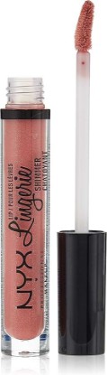 Picture of NYX PROFESSIONAL MAKEUP Lip Lingerie Shimmer, Lip Gloss - Euro Trash, Dark Pink-Brown