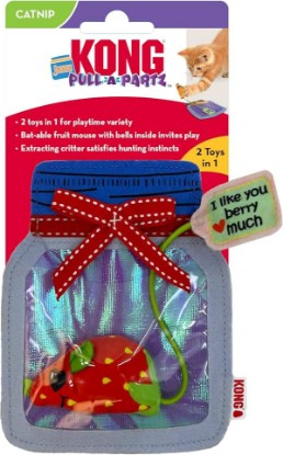 Picture of KONG Pull-a-Partz Jamz Crinkle Catnip Filled Cat Toy
