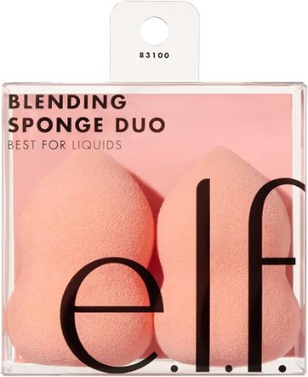 Picture of e.l.f. Blending Sponge Duo, Multi-Sided Makeup Sponges For Easy Blending Of Concealer, Foundation, Contour & more, Vegan & Cruelty-Free