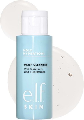 Picture of e.l.f. SKIN Holy Hydration! Daily Cleanser Mini, Face Cleanser For Washing Away Excess Oil, Impurities & Makeup, Made With Hyaluronic Acid, Vegan & Cruelty-Free