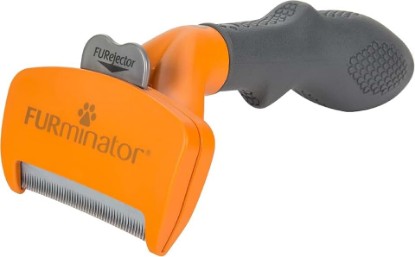 Picture of FURminator Medium Dog Undercoat deShedding Tool for Short Hair | Reduces Loose Hair From Shedding, Easy Clean-Up, For 25-50 lbs, Use Weekly, Ergonomic Handle For Comfort