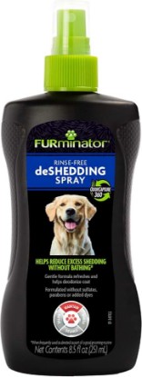 Picture of FURminator Rinse-Free deShedding Spray for Dogs, 8.5 oz | Reduces Shedding Without Bathing, Neutralizes Odors, No Sulfates Parabens Or Added Dyes