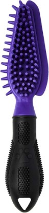 Picture of FURminator Hair Collection Rubber Brush for Cats | Removes Hair From Pets & Fabrics, 4-Sided Design, Lifts Hair, Durable & Easy Clean