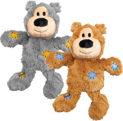 Picture of KONG Wild Knots Bears - Durable Dog Toys with Internal Knotted Ropes and Minimal Stuffing for Less Mess (Assorted Colors) (X Large (2 Pack))