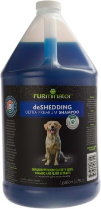 Picture of FURminator Ultra Premium deShedding Shampoo for Dogs, 1 gal | Reduces Excess Shedding, Helps Remove Wet Dog Smell, No Parabens or Dyes, Fresh Scent