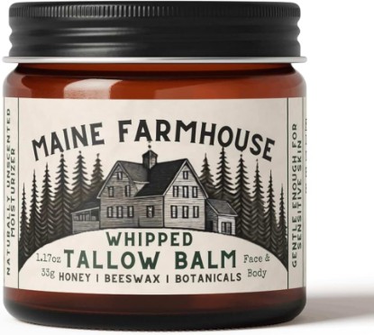 Picture of Whipped Beef Tallow for Skin | Unscented Body Butter | Natural Face and Body Moisturizer | Honey, Beeswax and Botanicals | 2 fl oz