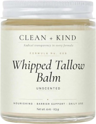Picture of Whipped Beef Tallow for Skin, Face & Body Balm, Grass Fed | Grass-Fed Beef Tallow, Whipped Tallow Balm, Beef Tallow Face Cream, Face & Body Moisturizer, Unscented, Dry Skin, 4 oz