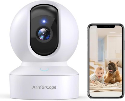 Picture of Pet Camera, 2K HD Dog Camera with Phone APP, 360° Pan/Tilt View Puppy Cam, One Click Call for Baby Monitor, MagivPix Night Vision,Motion Tracking Alarm with Cloud/Local SD,Home Indoor Security Cam