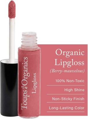 Picture of Toups & Co Organic Lip Gloss – Berry Mauvelous | Hydrating Non-Sticky Lip Gloss with Organic Coconut Oil & Vitamin E | Long-Lasting Shine | Moisturizing Gloss for Soft Lips