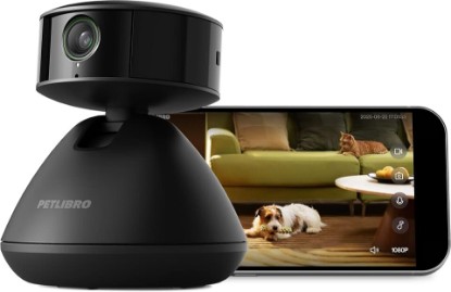 Picture of PETLIBRO Dog Camera with Phone App, 360° Auto Tracking Pet Camera Indoor with Phone App for Home Alone Pets, Cat & Puppy Camera with 2-Way Audio, Night Vision, Indoor Camera WiFi