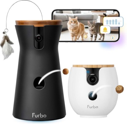 Picture of Furbo 360° Cat Camera + Mini 360° Cam [New Subscription Required at Setup] 2-Camera Bundle Nanny Subscription: Cat Safety Alerts, Pet Camera with Speaker, Phone App & Night Vision
