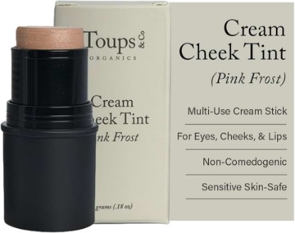 Picture of Toups & Co Cream Cheek Tint – Pink Frost | Multi-Use Cream Blush for Cheeks, Lips & Eyes | Blendable Long-Lasting Color | Natural Radiant Finish | Non-Comedogenic Tint