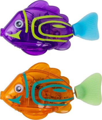 Picture of Catstages Meow-Smerizing Fun Fish Interactive Cat Toy, 3.9", 2-Pack | Meow-Smerizing Fish Bowl Replacement, Electronic Fish Swim & Light Up, Prey-Like Motion, Water Play, Cats & Kittens