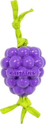 Picture of Catstages Bouncing Grape Teether Cat Toy, Soft and Textured Chew, Catnip Oil Coating