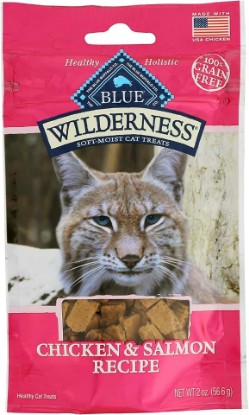 Picture of Blue Buffalo Wilderness Soft-Moist Cat Treats, Chicken & Salmon, 100% Grain Free, Corn Free, Wheat Free, Soy Free, 2 Ounce (Pack of 12)