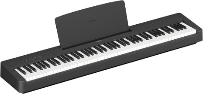 Picture of Yamaha 88-Key Digital Piano with Weighted Keys, Compact Design, Bluetooth, Keyboard, Music Rest, Sustain Foot Switch, and Built-in Speakers for Home Practice or Travel P145BT