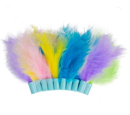Picture of Catstages Dart N' Dash Replacement Feathers for Cat Track Toy – 10 Pack of Colorful Feathers for Interactive Play, Teasing & Mental Stimulation