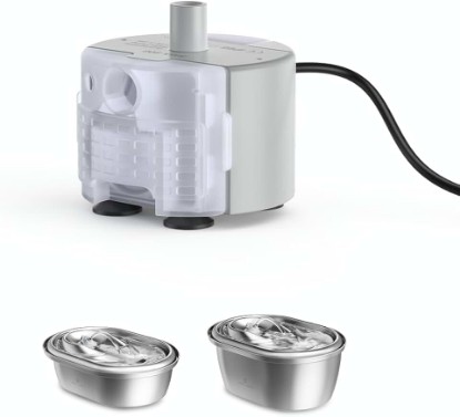 Picture of PETLIBRO Replacement Pump for Cat Water Fountain Stainless Steel, Compatible with101oz/3L, Adjustable Water Flow Pet Water Fountain, Super Quiet Dog Water Dispenser