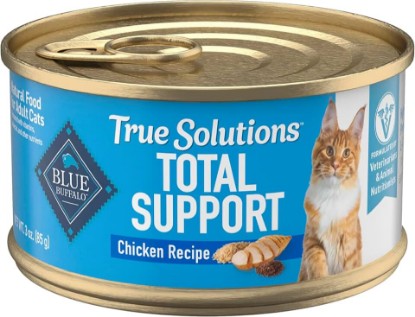 Picture of Blue Buffalo True Solutions Total Support Wet Cat Food for Adult Cats, Made with Natural Ingredients, Chicken, 3-oz. Cans (24 Count)