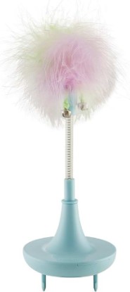 Picture of Catstages Feather Spring Toy Tease for Corrugate Cat Scratcher, Interactive Play, Blue