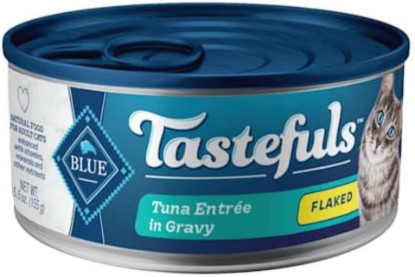 Picture of Blue Buffalo Cat Food Tastefuls Adult Cat Tuna Entree Pate in Gravy, 5.5 Ounce