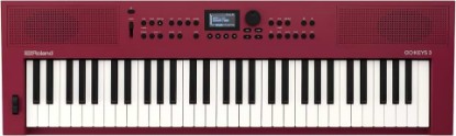 Picture of Roland GO:KEYS 3 Music Creation Keyboard, Dark Red | Built In Stereo Speakers, Bluetooth Audio/MIDI Support for Music Streaming, Dark Red