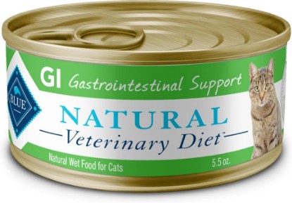 Picture of Blue Buffalo Natural Veterinary Diet GI Gastrointestinal Support Wet Cat Food, Veterinarian's Prescription Required, Chicken, 5.5-oz. Cans (24 Count)