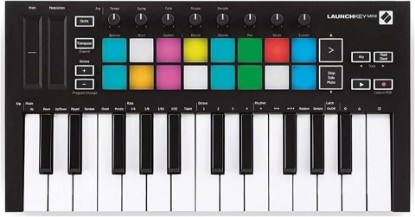 Picture of Novation Launchkey Mini [MK3] — Portable 25-Key, USB, MIDI Keyboard Controller with DAW Integration, Chord Mode, and Arpeggiator — for Music Production
