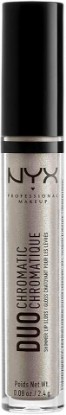 Picture of NYX PROFESSIONAL MAKEUP Duo Chromatic Lip Gloss - Lucid, White Gold Base With Yellow Gold/Green Duo Chromatic Pearls