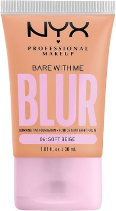 Picture of NYX PROFESSIONAL MAKEUP Bare With Me Blur Skin Tint Foundation Make Up with Matcha, Glycerin & Niacinamide - Soft Beige