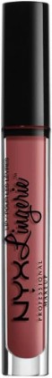 Picture of NYX PROFESSIONAL MAKEUP Lip Lingerie Matte Liquid Lipstick - Exotic, Warm Mahogany Red