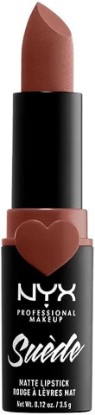 Picture of NYX PROFESSIONAL MAKEUP Suede Matte Lipstick, Vegan Formula - Free Spirit (Medium Nude with Pink)