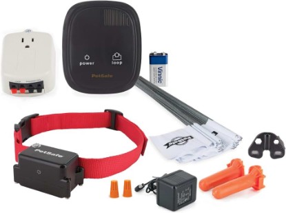Picture of PetSafe Stubborn Dog In-Ground Fence, Without Wire | Tone, Vibration & Static, Wire Sold Separately, Waterproof Collar, Expand to Unlimited Pets with Extra Collars, Pets 8lb+